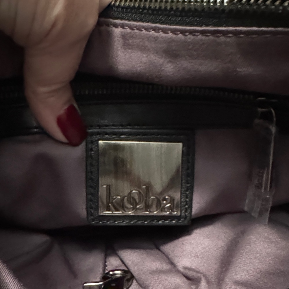 Kooba Black Leather Shoulder Bag - Picture 9 of 11